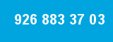 926 883 37 03 926 883 37 03